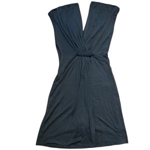 Maj Wrap Style Dress Slate Gray Size XS